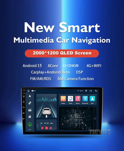Android 16 Car Radio GPS Navigation QLED Carplay Auto Multimedia Stereo Player For Volkswagen VW Polo Plus Jetta MK7 T6 Passat