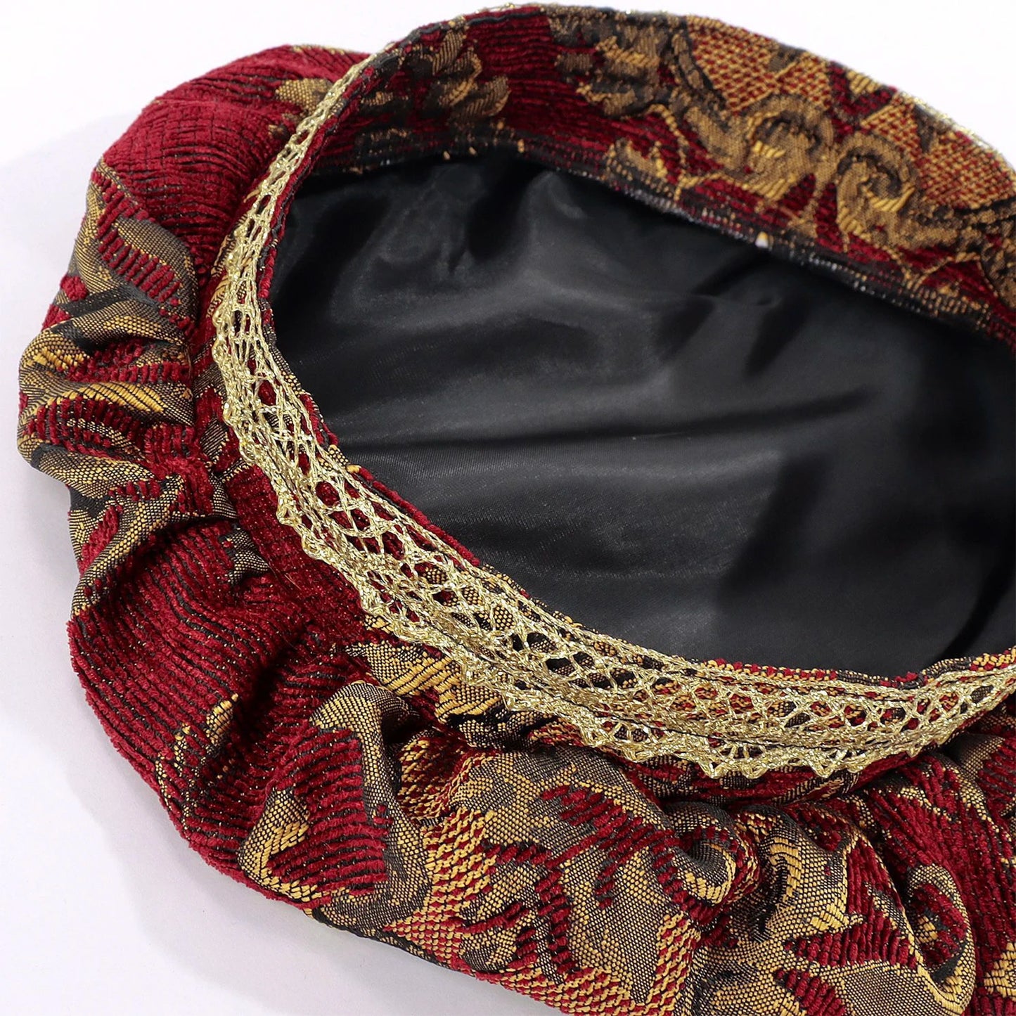 Medieval men's and women's hats with feathers, muffin top hats, Renaissance-era flat hats and clothing headdresses