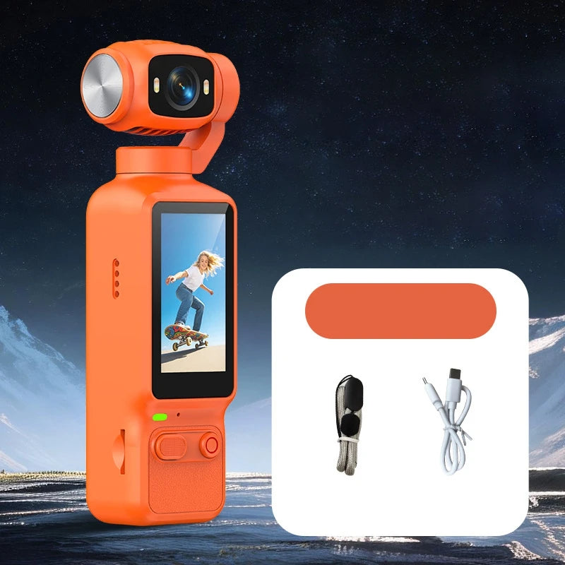 Lenovo HD 4K Action Camera 180° Rotatable For Vlog YouTube Tiktok Girls Record Life Video Recording Entry Portable Action Cam