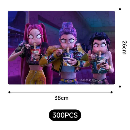 70/300PCS Wooden Jigsaw Puzzle Cool Cyberpunk Anime Family Interactive Game Collectible Gift for Adults Kids Teens Home Decor