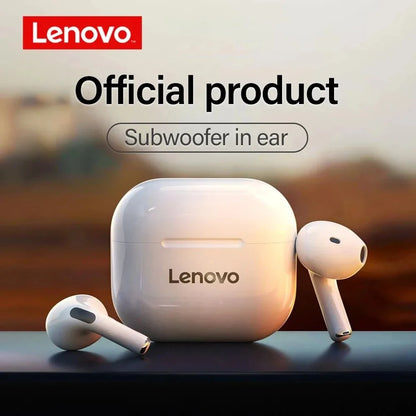 New Lenovo LP40 Earphones TWS Wireless Bluetooth Earbuds Bass Touch Control Stereo Noise Reduction Long Standby Original