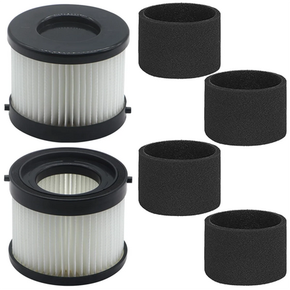 A74G-49-90-0160, 49-90-1951 Filters for Milwaukee Compact Vacuum 0882-20 M18, 2 Pack HEPA Filters and 4 Pack Foam Filters