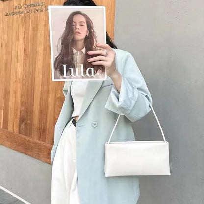 2026 Summer New Female Underarm Bag Women's Genuine Leather Shoulder Crossbody Bags High Quality Cowhide Ladies Simple Handbags