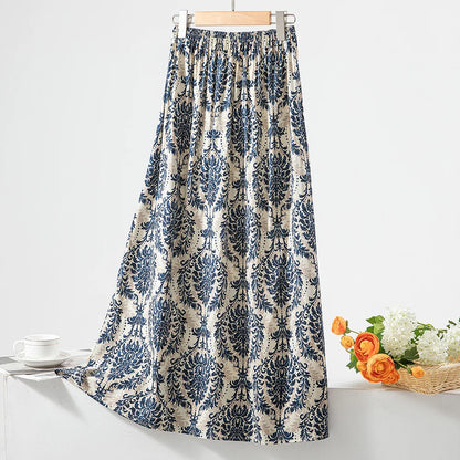 New 2024 Elegant Women Tulle Skirt Korean Fashion Boho Floral A Line Ladies Pleated Skirt Summer Chic High Waist Party Vestidos