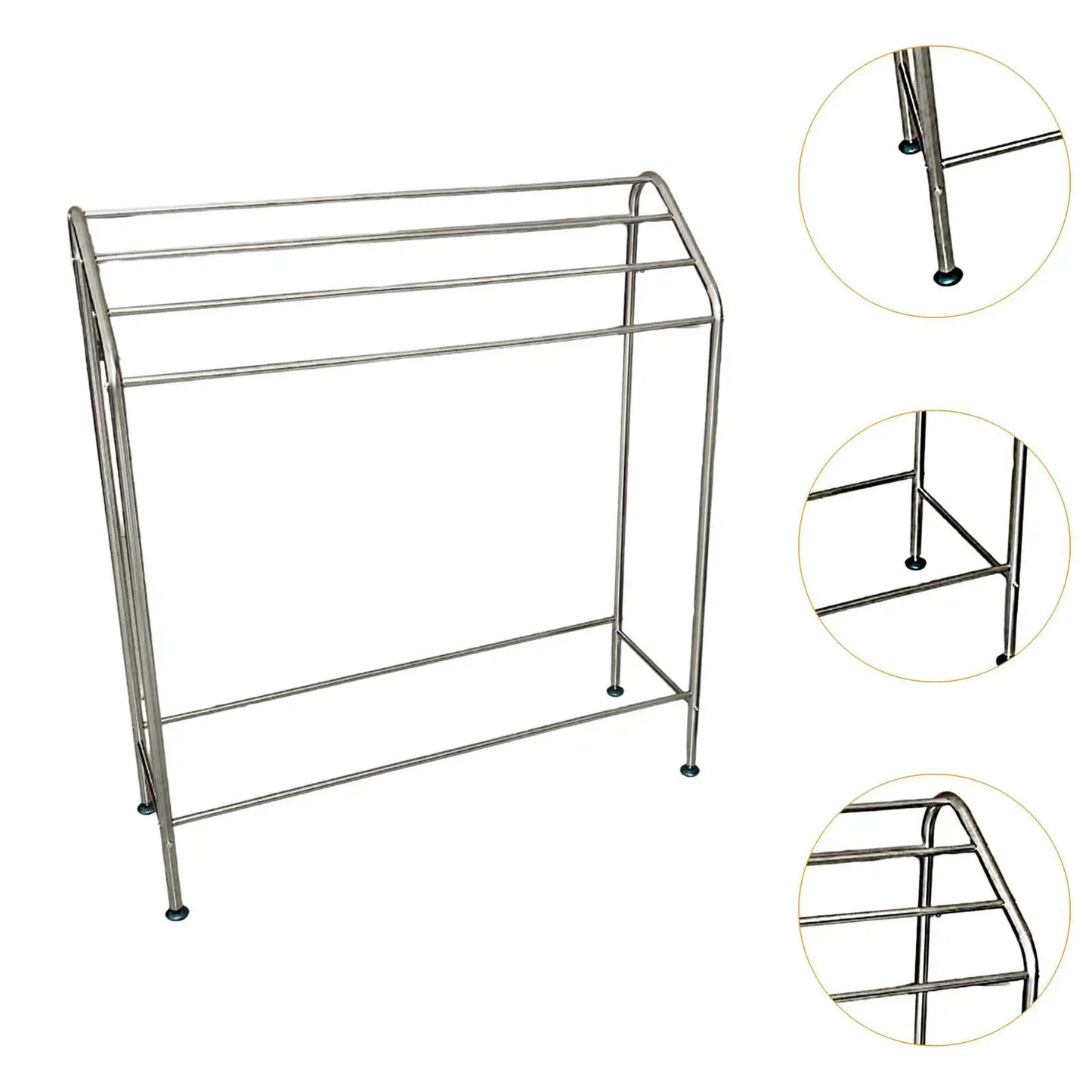 Floor Towel Rack Multifunctional Bathroom Storage Shelf Sturdy Blanket Display Rack for Hotel Closet Laundry Room Home Household