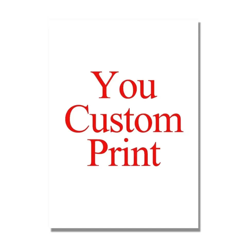 Custom Print Canvas Painting From Your Photos Wedding Birthday Poster Wall Art Decoration Pets Family Landscape Picture Decor