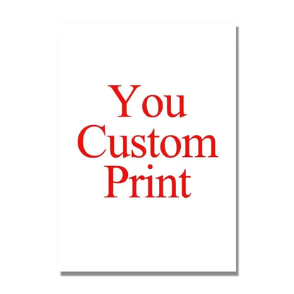 Custom Print Canvas Painting From Your Photos Wedding Birthday Poster Wall Art Decoration Pets Family Landscape Picture Decor