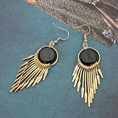 Classic Chain Earrings Vintage Long Earrings Ladies Fashionable Alloy Earrings