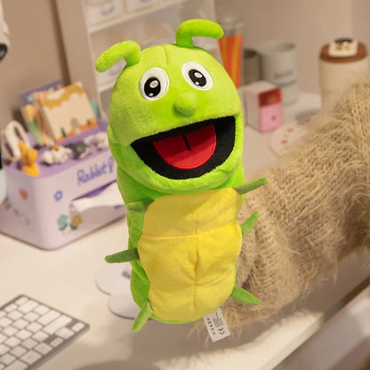Insect Soft Stuffed Toy Doll Dragonfly Ants Butterfly Ladybug Cosplay Plush Doll Cute Hand Finger Puppet Educational Baby Toys