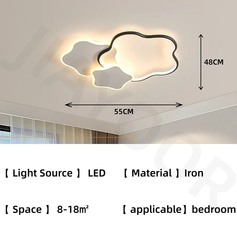 Bedroom ceiling light modern simple lighting fixtures creative main light children's room full spectrum eye protection LED light