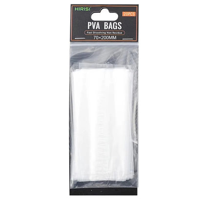 20PCS New Fast Dissolving PVA Bags Non Residue Fishing Tools PVA Lure Mesh Fishing Accessories for Carp Fishing