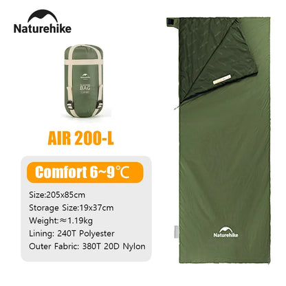 Naturehike Camping Sleeping Bag Outdoor Ultralight LW180 Waterproof Sleeping Bag Hiking Traveling Climbing 3 Seasons