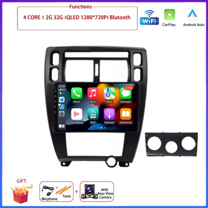 Player GPS Navigation Carplay Auto Android 16 For Hyundai Tucson 2004 -2009 Car Radio Multimedia Stereo Video