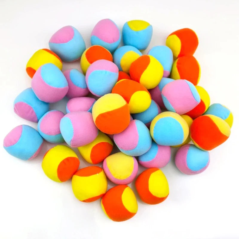 3-12PCS/Set Soft Hard Sticky Ball Balance Balls Mix Colors Lightweight Catch Chasing Games Home Park Playground Pet Supplies ZYF