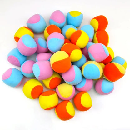 3-12PCS/Set Soft Hard Sticky Ball Balance Balls Mix Colors Lightweight Catch Chasing Games Home Park Playground Pet Supplies ZYF