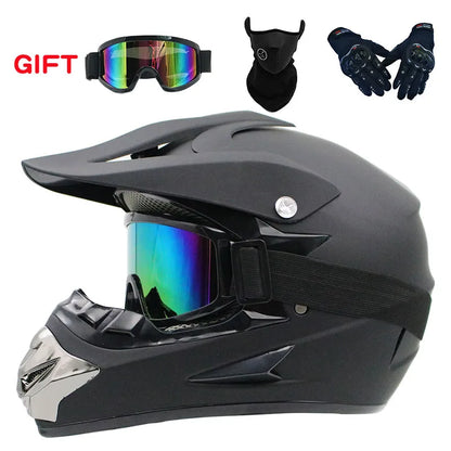 2019 New Flip Up Motorcycle Helmet Children motocross Off Road Helmet ATV Dirt bike Downhill MTB DH racing helmet.