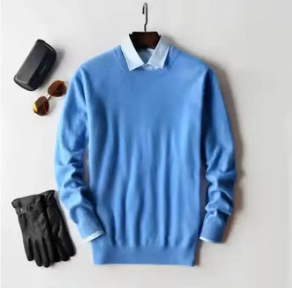 Cashmere Cotton blend sweater men pull homme 2025 autumn winter sweter clothes sueter hombre man pullover sweaters