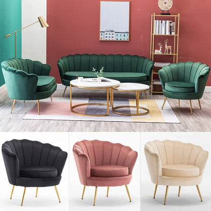 Nordic Modern Simple Single Sofa Light Luxury Living Room Bedroom Seat Solid Wood Frame Soft Sofa for Elegant Decor