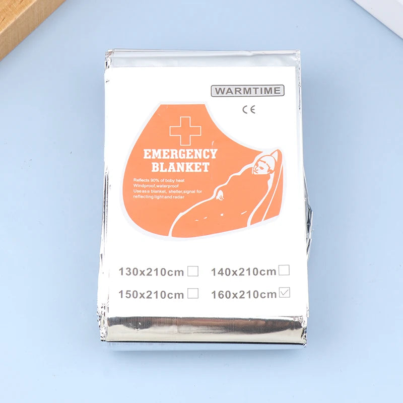 Sack for Camping, Hiking, Outdoor Adventures; Waterproof Mylar Sleeping Bag; Reusable Thermal Emergency Survival Gear.