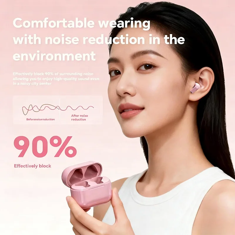 Original wireless earbuds, TWS Bluetooth earbuds, touch-screen sports earbuds, stereo earbuds, compatible with Android phones.