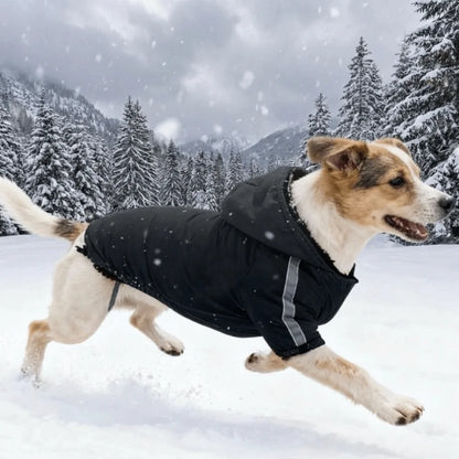 Pet Costume Windproof Fleece Dog Clothes Waterproof Comfortable Winter Pet Apparel Warm Reflective Pet Sweatshirt Autumn Winter