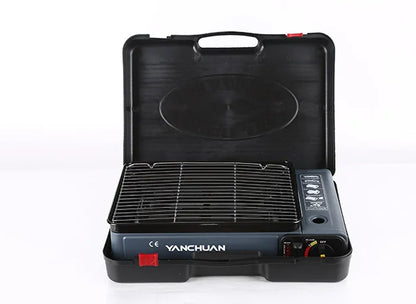 Portable Camp Outdoor Camping Bbq Grill Gas Stove Burner Cooking Stove With Carrying Case