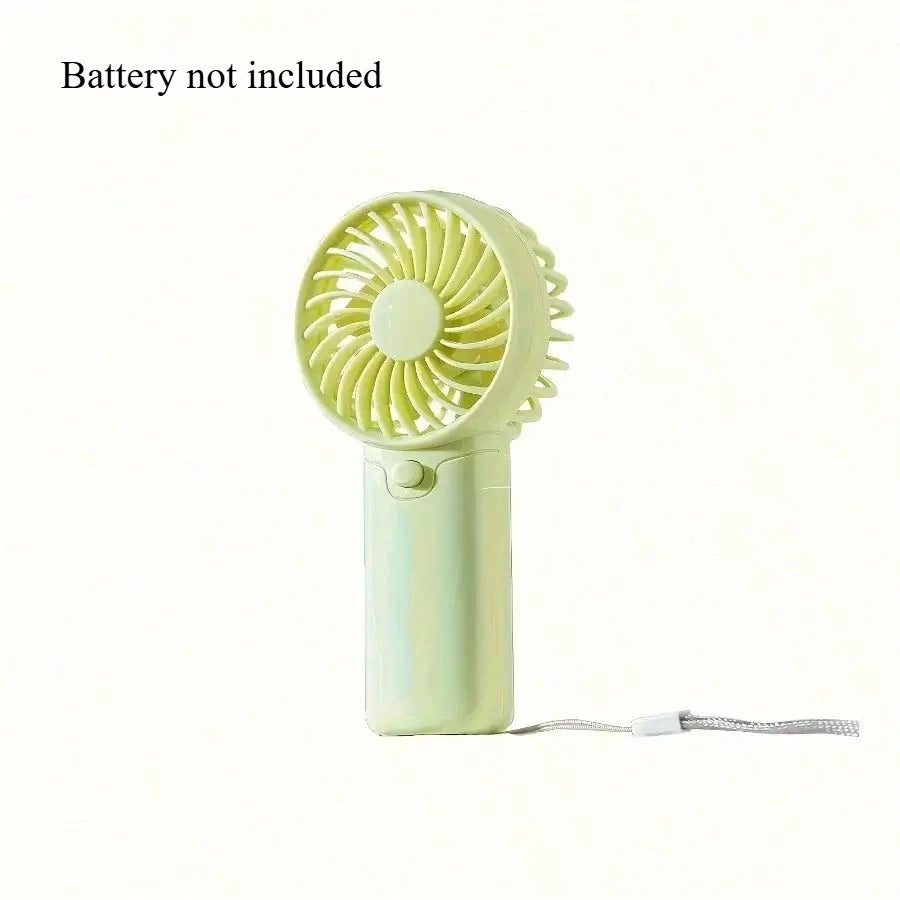Latest Portable Fan Compact Handheld Fan - Portable, Battery-Powered Personal Cooling Device for Travel & Outdoor Use No Battery
