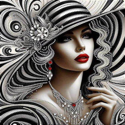 2D floor plan DIY diamond painting set beautiful women's decoration DIY irregular diamond mosaic art gift crafts wall home decor