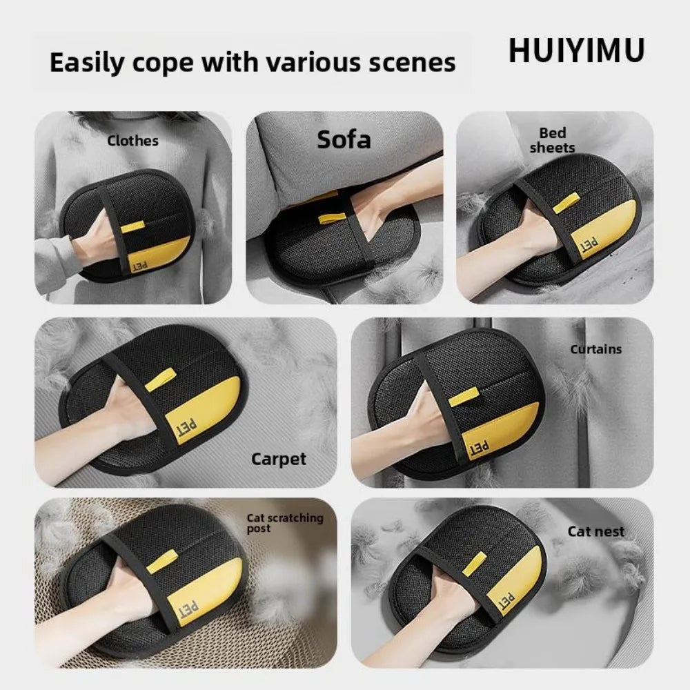Pet Grooming Gloves Pet Hair Remover Brush Kitten Cleaning Glove Removing Dog Cat Hair From Sofa Carpet Clothes Pet Supplies﻿ ﻿