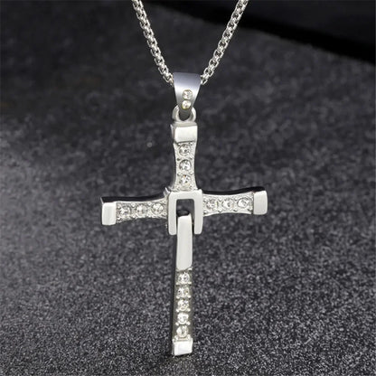 Luxurious European and American Personalized Men's Pendant Necklace New Fashion Punk Hip-hop Men's Necklace Jewelry Wholesale