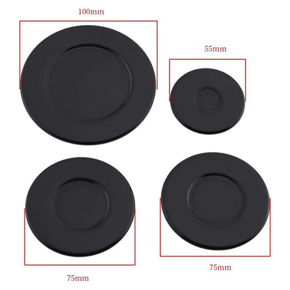 4 Pcs Cooker Hob Gas Burner Cap 55Mm 75Mm 100Mm For Oven Gas Hob Burner Crown Flame Cap Kitchen Accessories