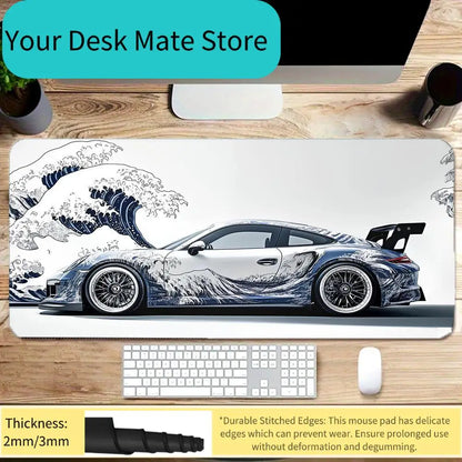 This mouse pad is a printed style with non-slip rubber base and washable cloth surface, suitable for gaming, office and PC desk