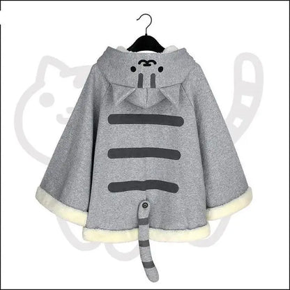 Japanese Poncho Cloak Jackets Mori Girl Autumn Winter Hooded Kawaii Cape Coat 2021 Padded Cute Pullover Capes Femme Shawl Jacket