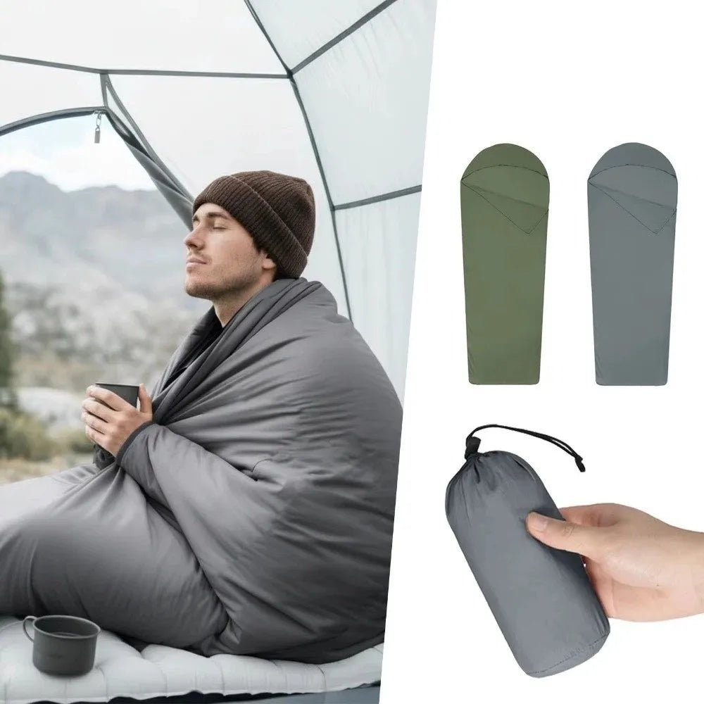 Ultralight Sleeping Bag Liner Warm Nylon Sleeping Bags Single Travel Hotel Inner Liner Camping Sheet Travel Hiking Camping