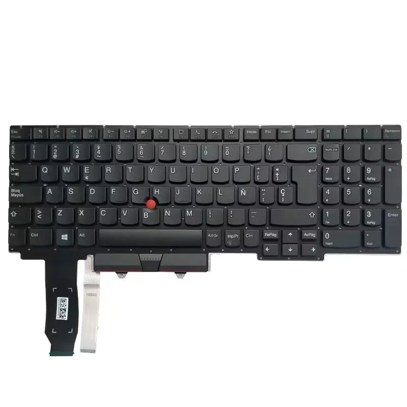 New Latin/Spanish Keyboard For Lenovo Thinkpad E15 Gen 2 3 4 (Type 20T8 20T9 20TD 20TE) Laptop LA/SP Layout With Backlight