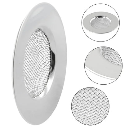 64mm Bathtub Hair Catcher Stopper Stainless Steel Shower Drain Hole Filter Trap Kitchen Metal Sink Strainer Floor Drain