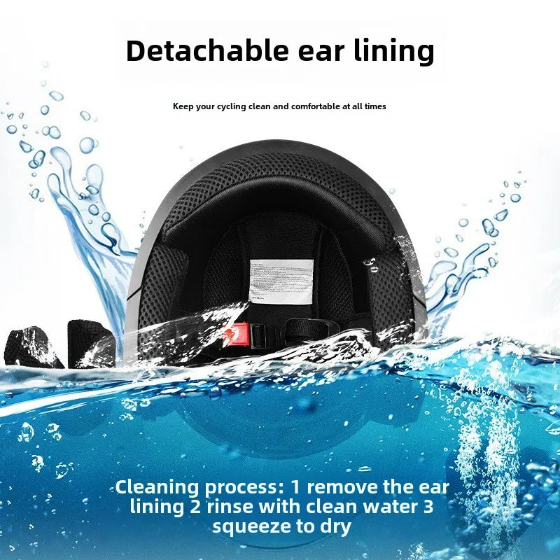 Electric Bike Motorcycle Helmet Four Season Dual Mirror Opening Helmet Anti fog헬멧반모Cascos Para Moto Casco Perro