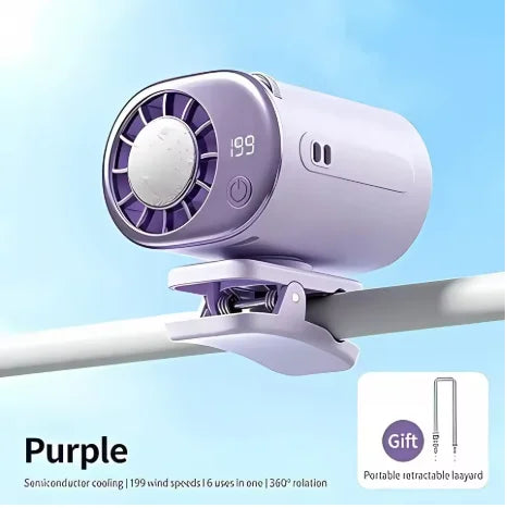Portable Semiconductor Air Cooler, Umbrella Hanging Clip Fan, Handheld Mini Desktop Fan, High-Speed Electric Fan, Car Mounted