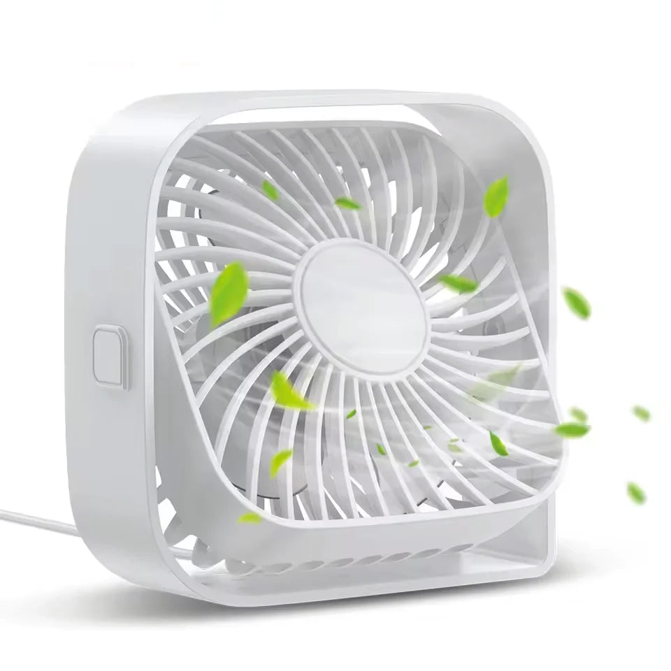 Portable desktop fan, USB powered mini desktop fan, capable of 360 ° rotation, suitable for offices, bedrooms, and study rooms