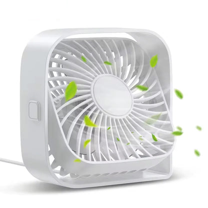 Portable desktop fan, USB powered mini desktop fan, capable of 360 ° rotation, suitable for offices, bedrooms, and study rooms