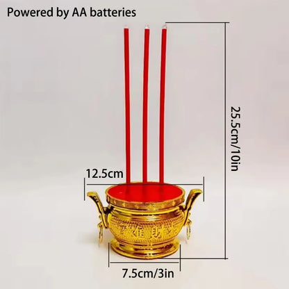 LED Candle Lights, Prayer Candles For Temples And Buddhist Halls, Smokeless Swinging Wick Simulation Candles
