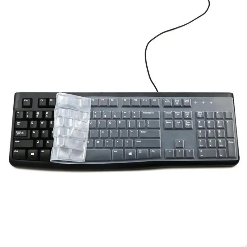 20CB Keyboard Cover for K120 MK120 Corded Keyboard Silicone Keyboard Protectors Skin Ergonomic Keyboard Protective