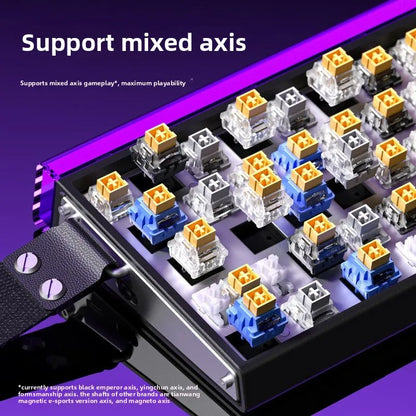 AULA HERO 68HE 8K Magnetic Axis High Performance Gaming Keyboard Hybrid Bearing RGB Low Latency Custom Wired Gaming Keyboard