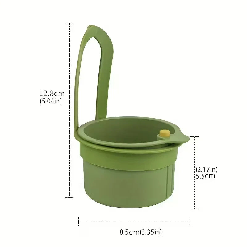 Press-Type Drain Basket: Food Strainer & Sink Organizer, Multi-Functional for Kitchen & Bathroom Use