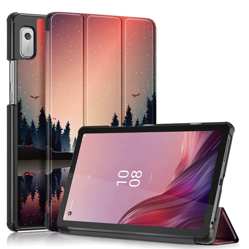 Coque For Lenovo Tab M9 Case 9" Tri-Fold Leather Magnetic Stand Tablet Funda For Lenovo M9 Lenovo Tab M9 tb310fu Smart Cover