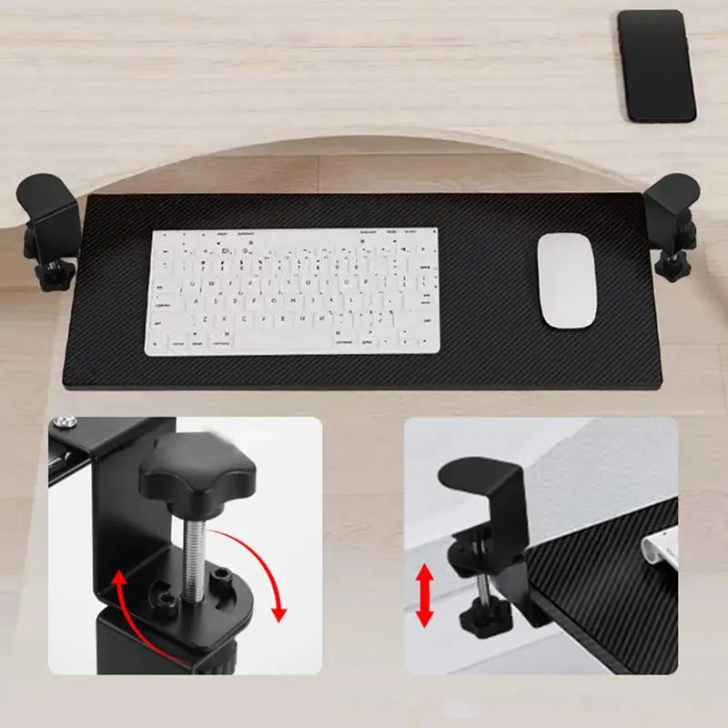 Underdesk Keyboard Drawer Keyboard Shelf Sliding Slide-Out Keyboard Drawer Keyboard Shelf Sliding Under Desk Mounted Keyboard