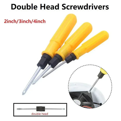 2 Sides Double Head Slotted Cross Screwdrivers Portable Household Outdoor Hand Screws Driver Remover Repair Tools Hand Tools