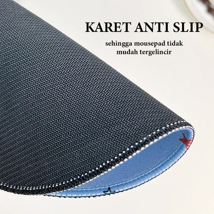 Cute Cartoon Round Mouse Pad Non-slip Rubber Base Comfortable Durable Table Mat for Home Office Gaming Desk Laptop Accessories