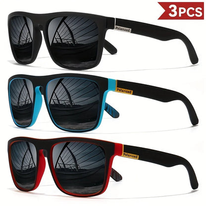 Fashion Vintage Square Polarized Sunglasses Men Women Driving Fishing Luxury Brand Designer Sun Glasses Driver's Eyewear UV400