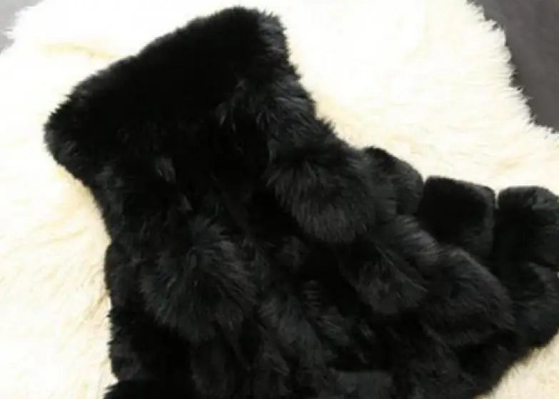 Woman Autumn Hot Sale Luxury Faux Fur Vests Female Winter Hot Sale Thick Warm Waistcoat Lady Coats Jackets Gilet Veste S-4XL